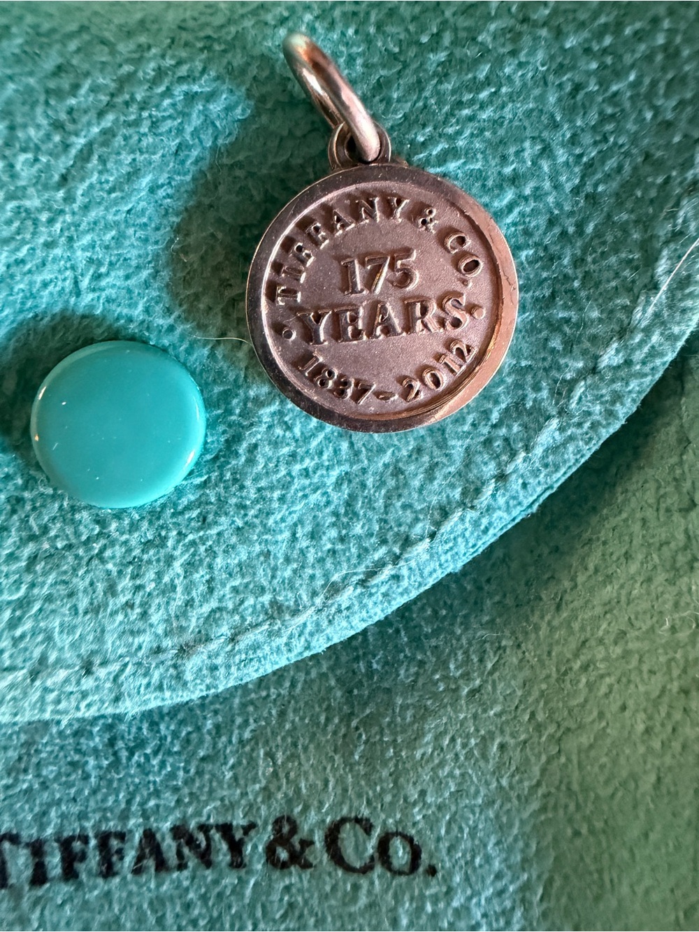 Tiffany & Co. Turquoise and Silver 175 Years Medallion Pendant